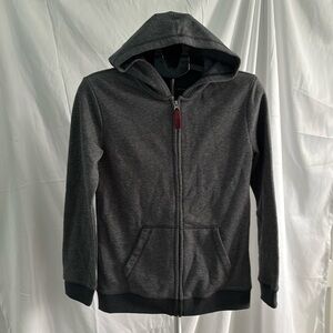 Boys Gray Hooded Jacket